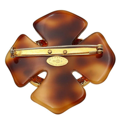 Chanel Coco Mark Tortoiseshell Cross Brooch 94 — view 2