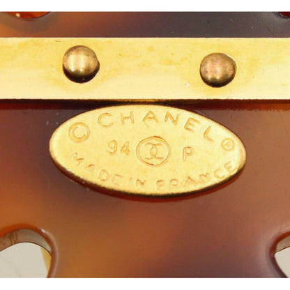 Chanel Coco Mark Tortoiseshell Cross Brooch 94 — view 6