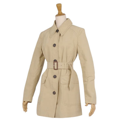 Prada Coat Belted Stainless Steel Collar Coat Balmacánco