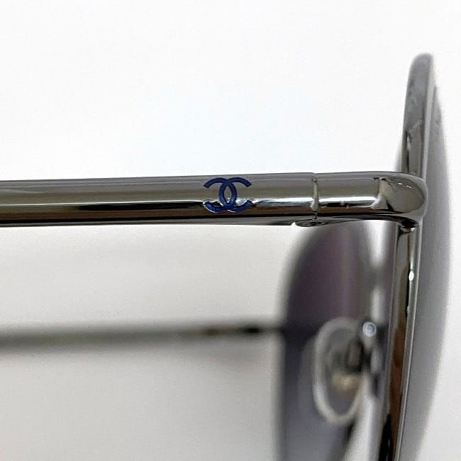 Chanel Sunglass Es F22233 Silver Gradient with Coco Mark