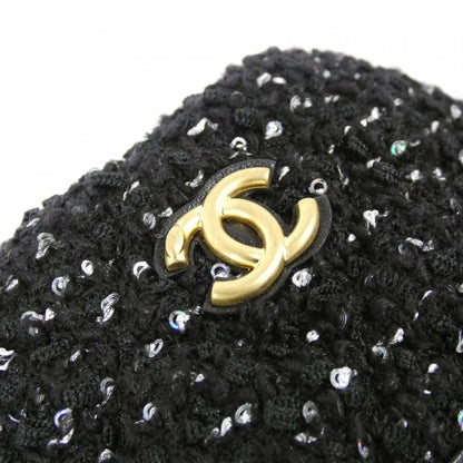 Chanel Pouch Wool Tweed Black Mat — view 4
