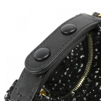 Chanel Pouch Wool Tweed Black Mat — view 5