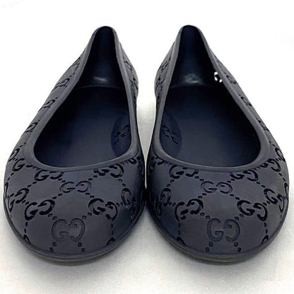 Gucci Flat Shoes Navy Cima Excellent Condition 24.0cm (9.45in) Rubber Preowned