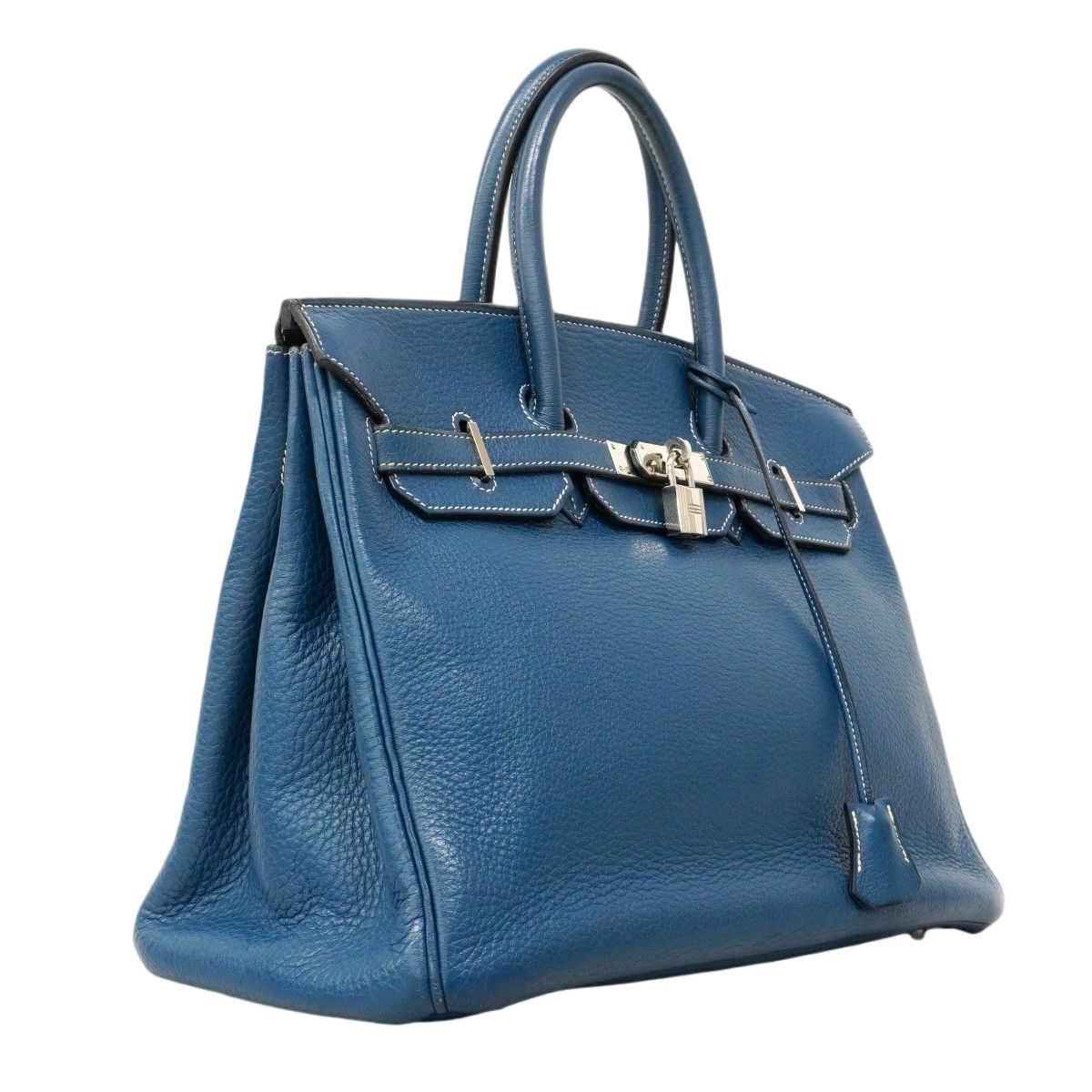 Hermes Handbag Birkin 35 Togo Col Vert Silver — view 2