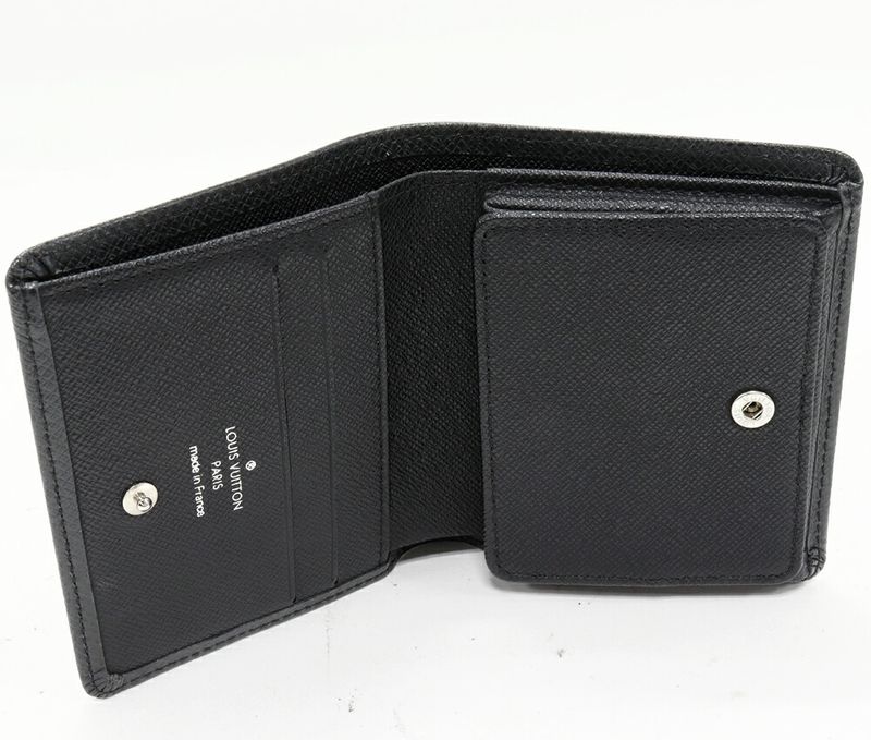 Louis Vuitton Taiga Ardoise Portefeuille Magellan Wallet With Coin Purse M30552