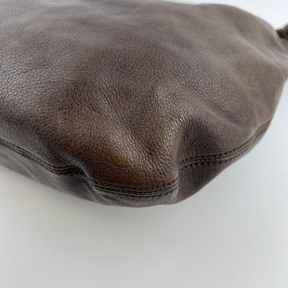 Miu Miu Shoulder Bag Brown Leather Vintage — view 11