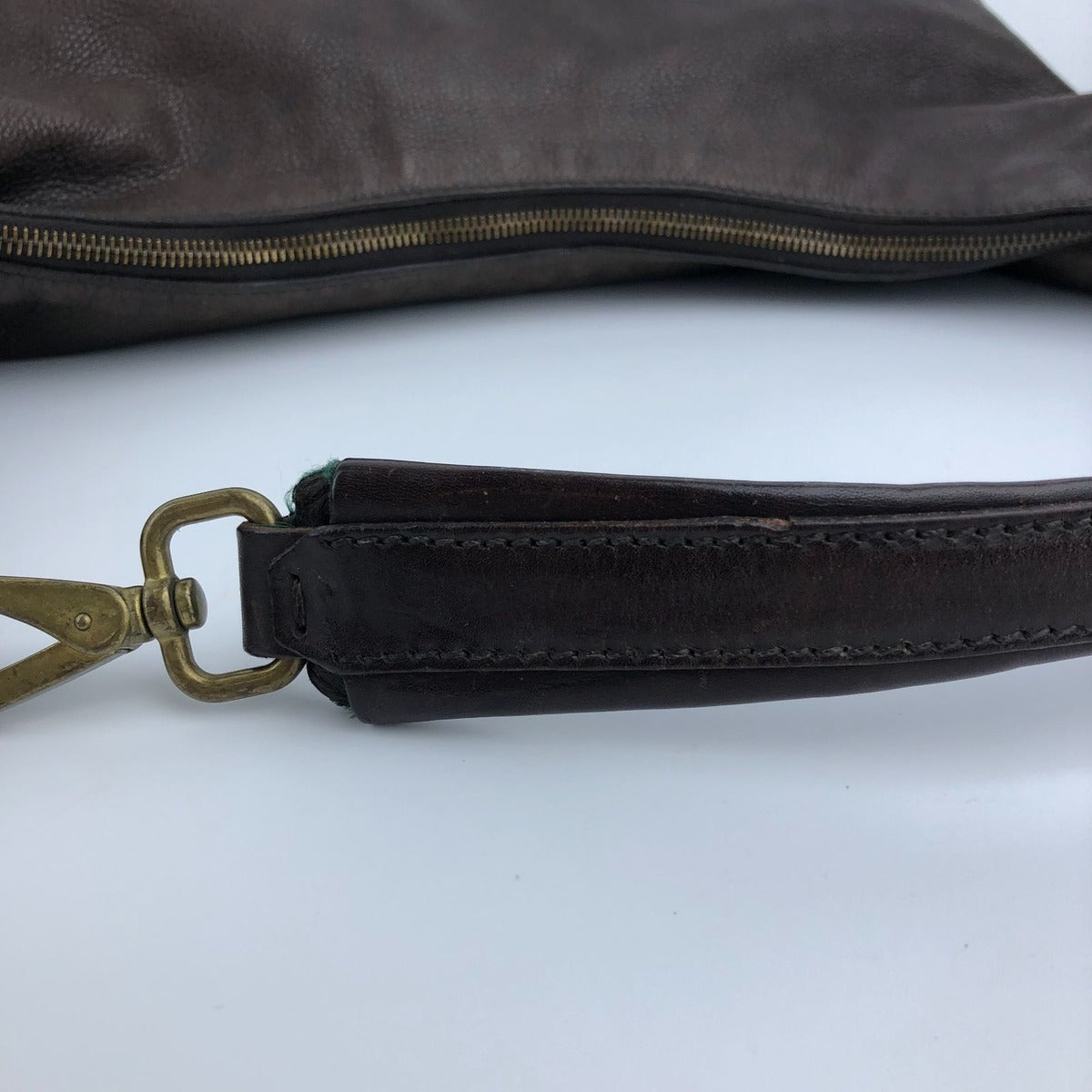Miu Miu Shoulder Bag Brown Leather Vintage — view 14