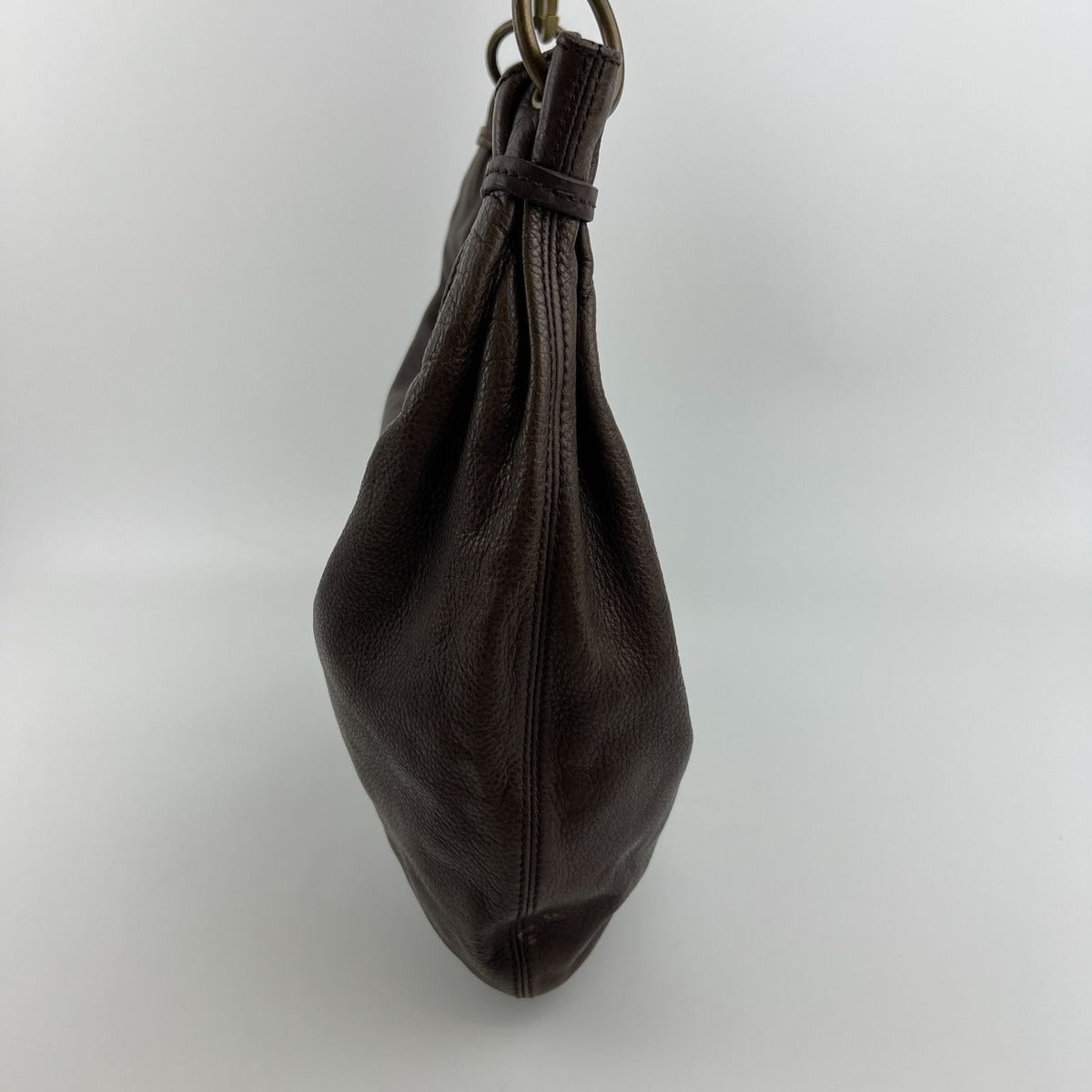 Miu Miu Shoulder Bag Brown Leather Vintage — view 5