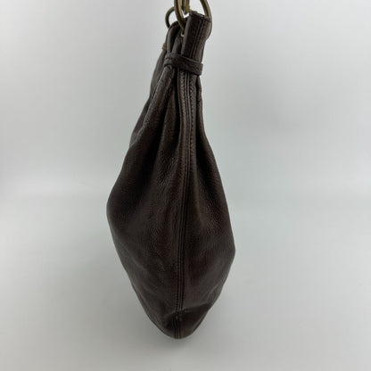 Miu Miu Shoulder Bag Brown Leather Vintage — view 5