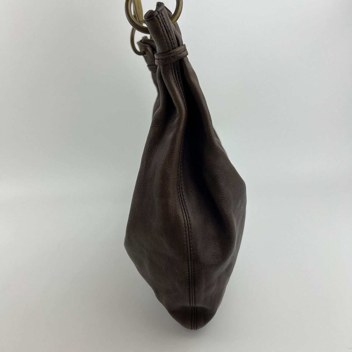 Miu Miu Shoulder Bag Brown Leather Vintage — view 6