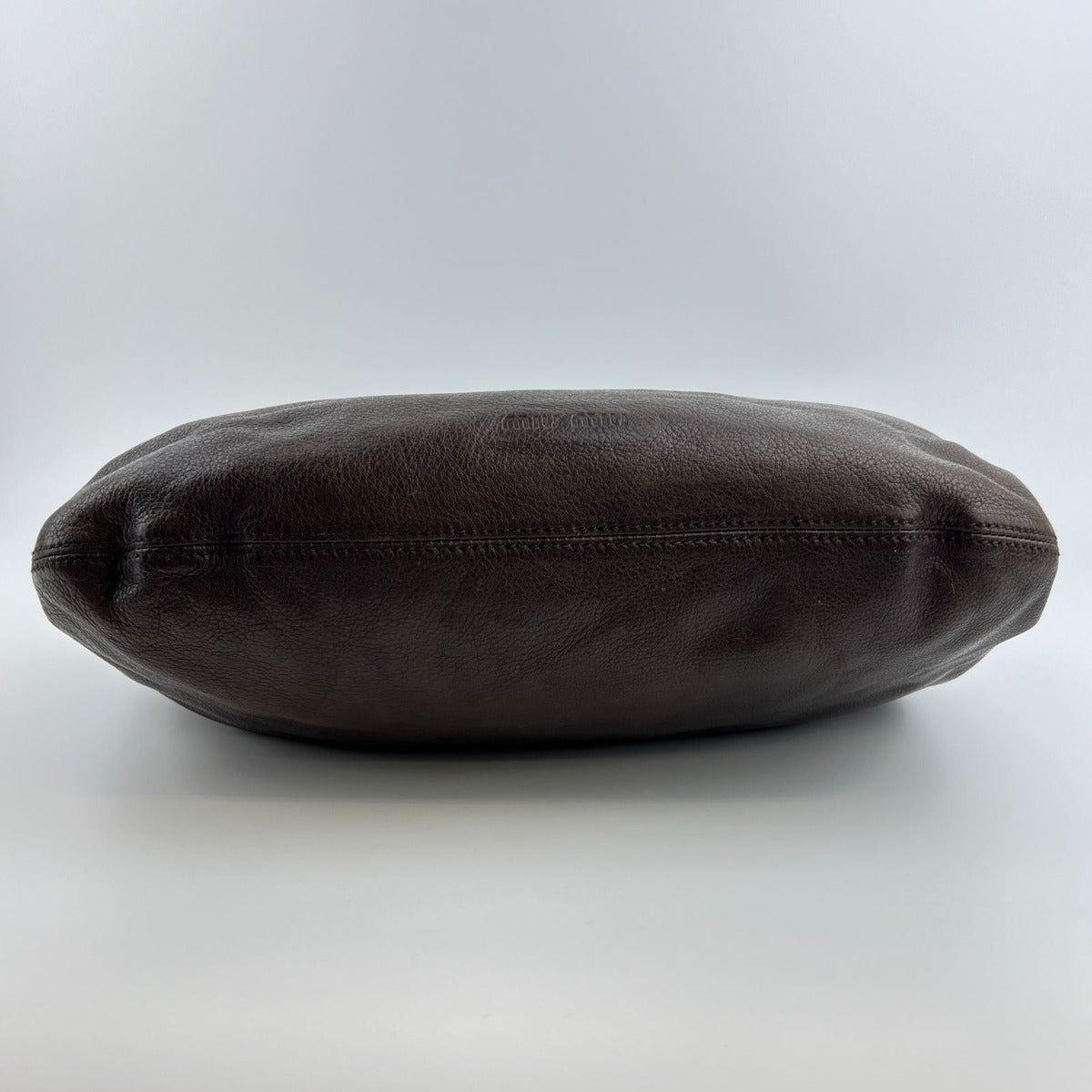 Miu Miu Shoulder Bag Brown Leather Vintage — view 7
