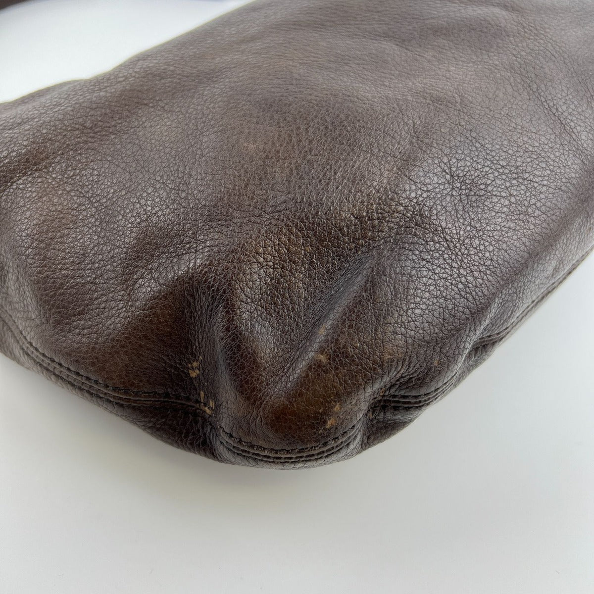 Miu Miu Shoulder Bag Brown Leather Vintage — view 10