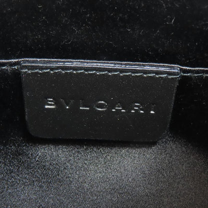 Bvlgari Drum Bag Logo Mania Handbag Canvas Women