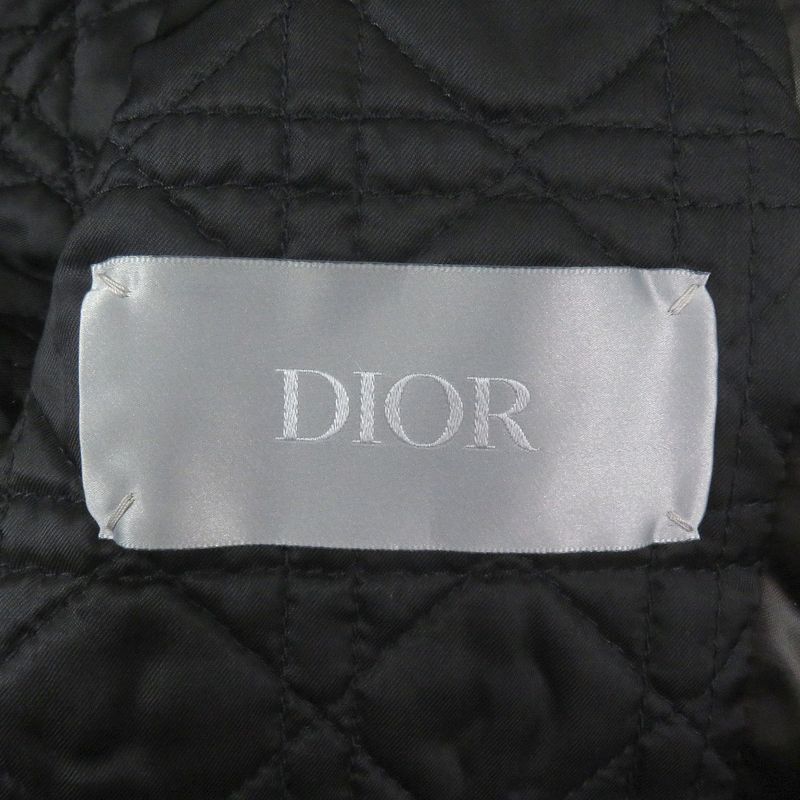DIOR Homme 19AW 943c437a4656 Saddle Pocket Logo Embroidery MA-1 Bomber Jacket