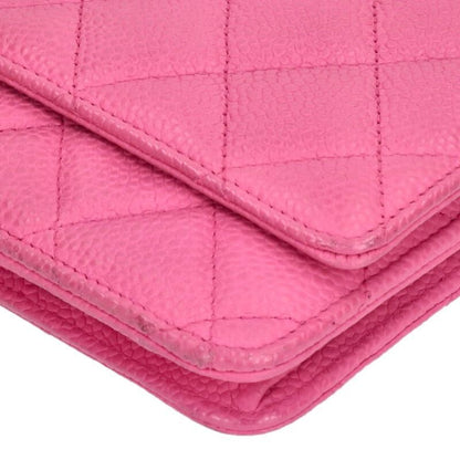 Chanel Matelasse Caviar Skin Chain Wallet Women