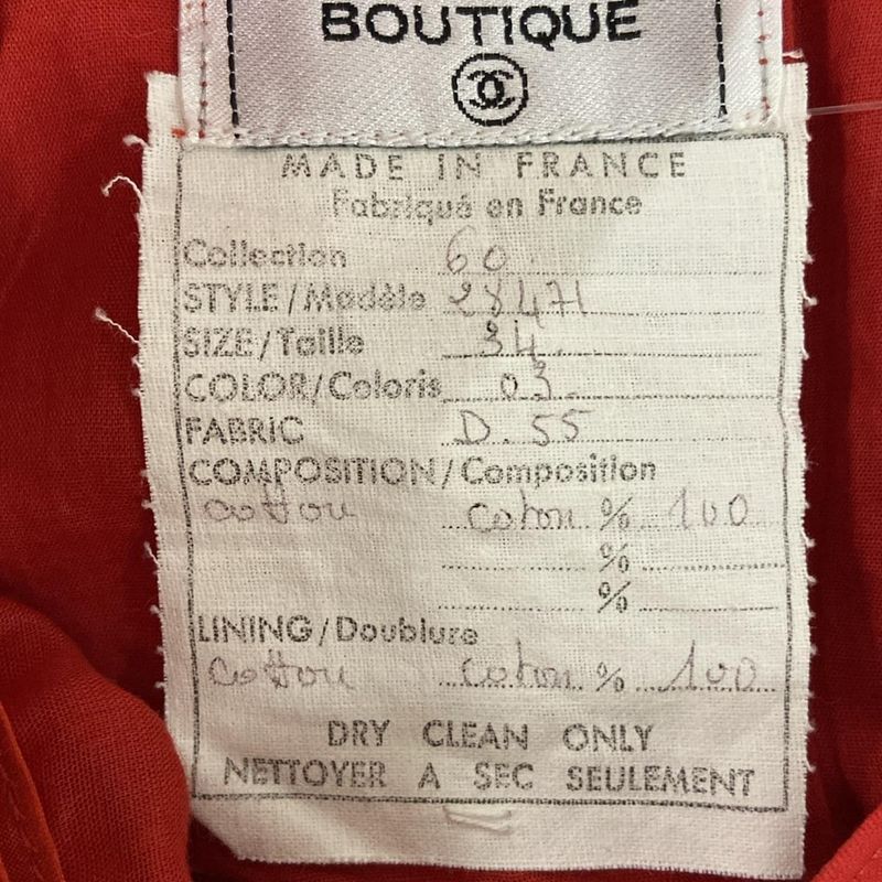 Chanel Miniskirt Size 34 S Women - 28471 Red