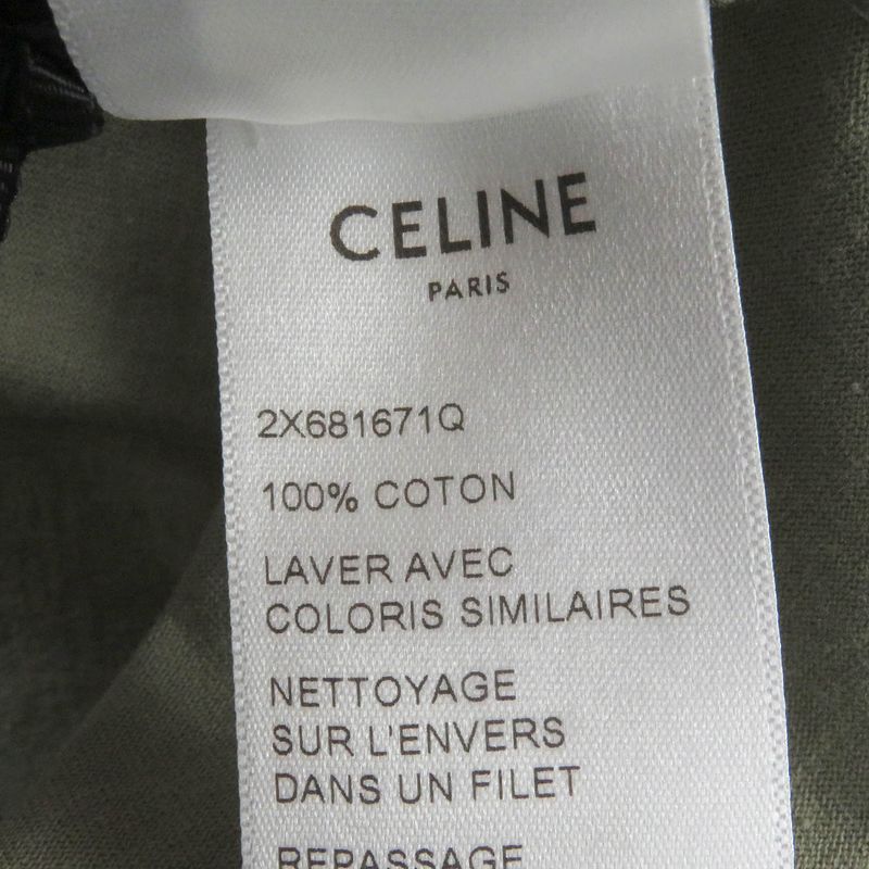 Celine 2x681671q Cotton Logo Print Short Sleeve Short Sleeve Loose T-shirt