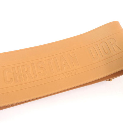 Christian DIOR B0098cm (38.58in)iv D-waist Maxi Leather Double Gold Buckle Belt