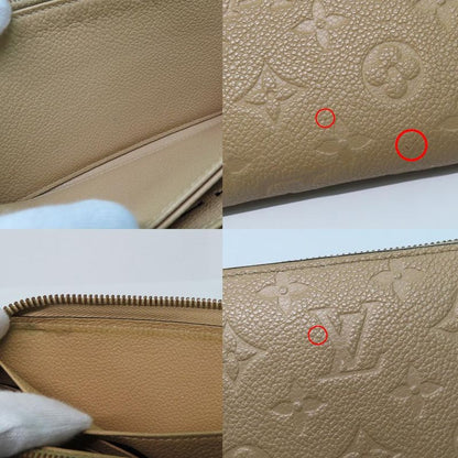 Louis Vuitton Zippi-wallet M60746 Monogram Empreinte Dune Beige Long