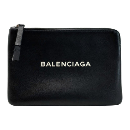 Balenciaga Leather Black Pouch