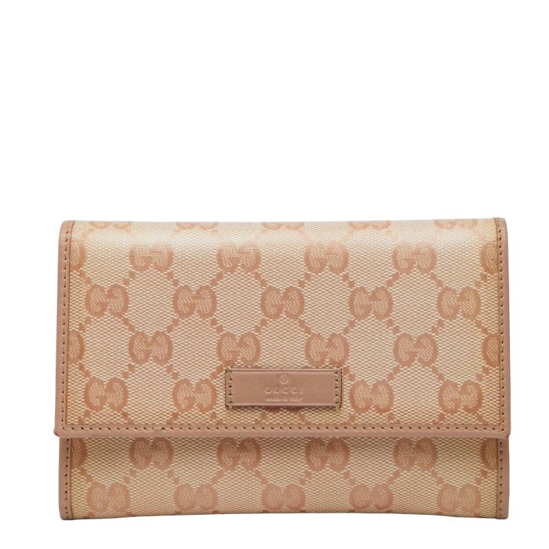 Gucci GG Crystal 190331 Pink PVC Leather Ladies Gucci