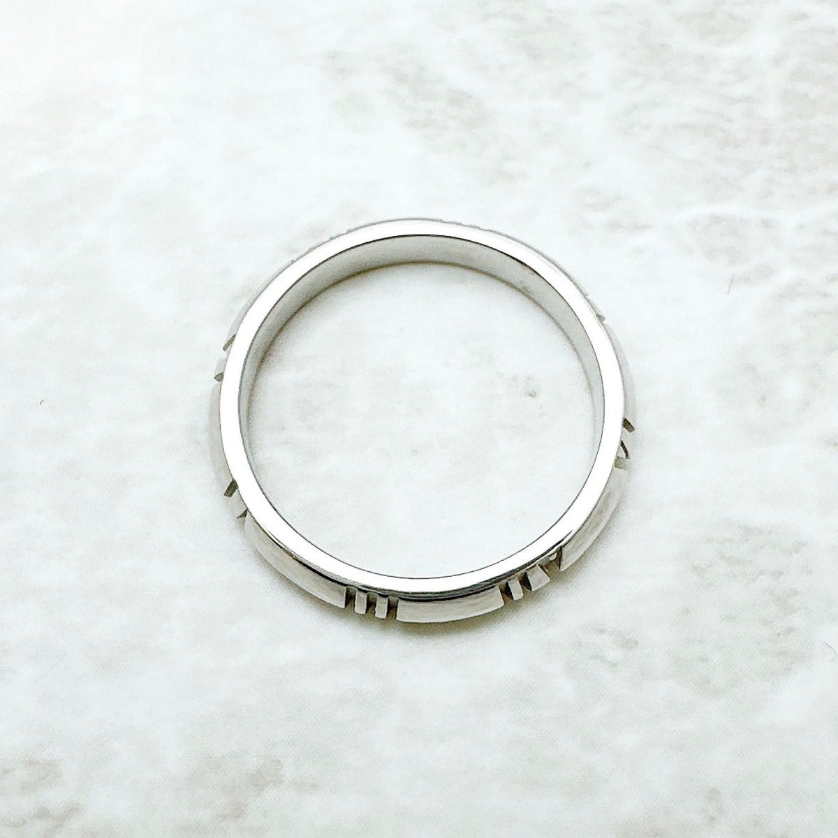 Tiffany & Co. Atlas Crochet d'Oro White Gold Ring — view 5