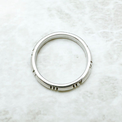 Tiffany & Co. Atlas Crochet d'Oro White Gold Ring — view 5