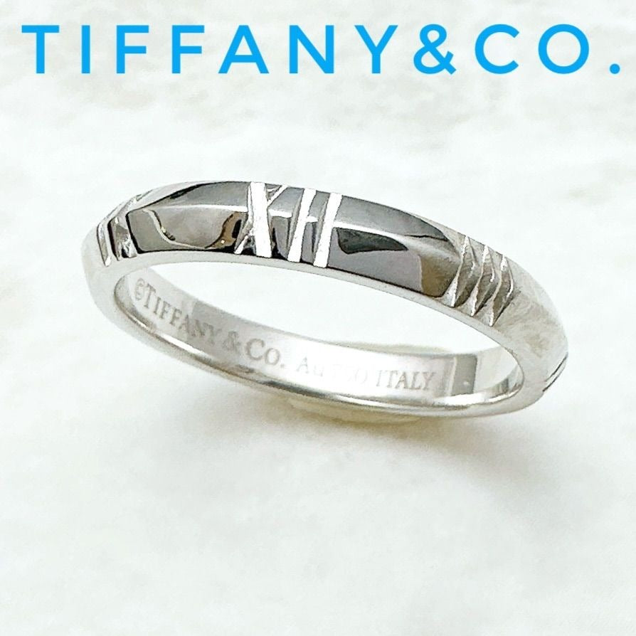 Tiffany & Co. Atlas Crochet d'Oro White Gold Ring