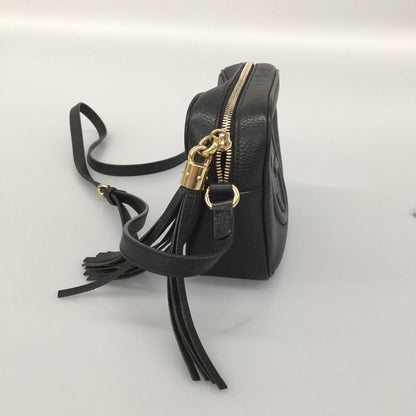 Gucci Shoulder Bag Small Leather Soho Internal Stain 308364 Black