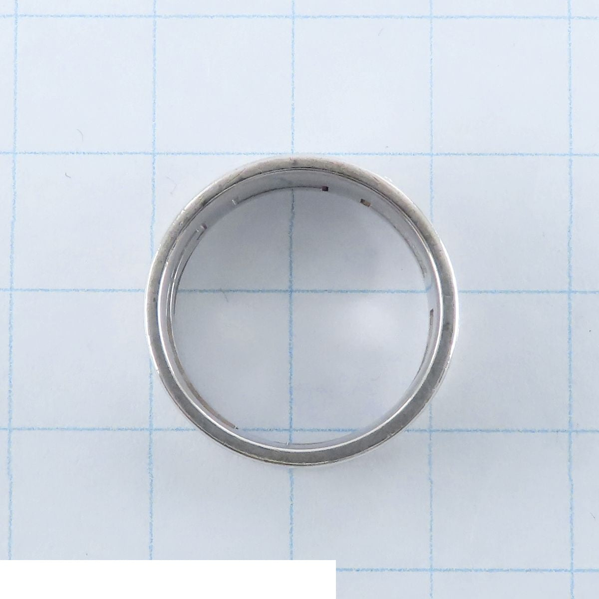 Hermes Move Ash Ring Silver Enamel H — view 5