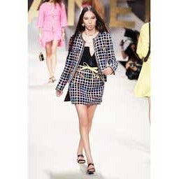 Chanel 22 SS Runway Wear Coco Mark Button Sequined Trapezoid Tweed Skirt — view 9