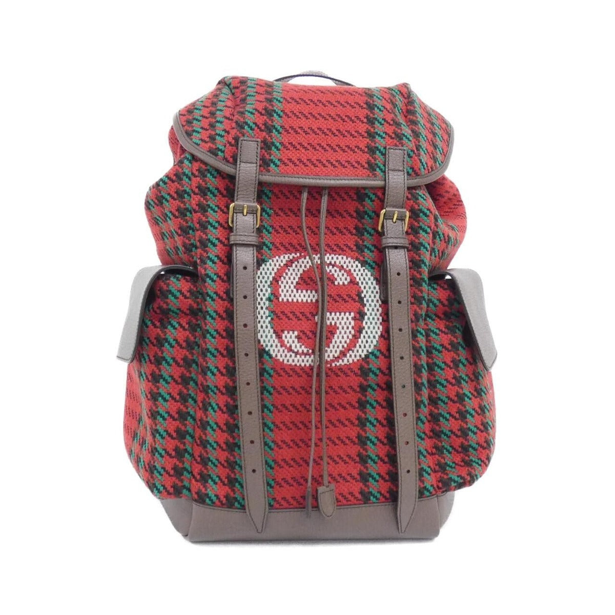 Gucci Backpack Leather Wool