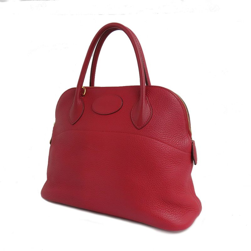 Hermes Bolide 31 Rouge Taurillon Handbag Shoulder Bag Gold Hardware K