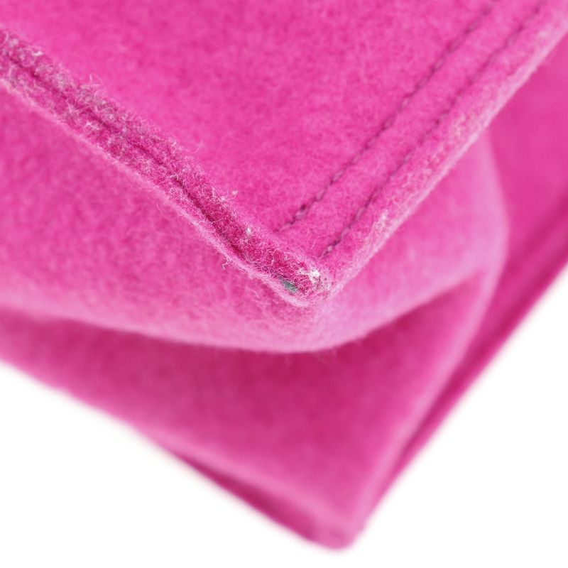 Saint Laurent Felt And Leather Pink Women's Tote Bag