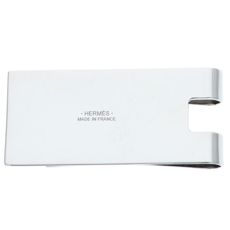 Hermes H Bill Silver Money Clip Men's
