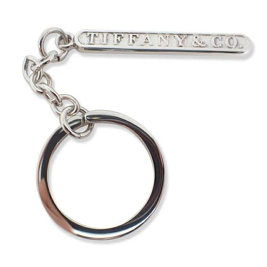 Tiffany & Co 925 Logo Bar Key Ring