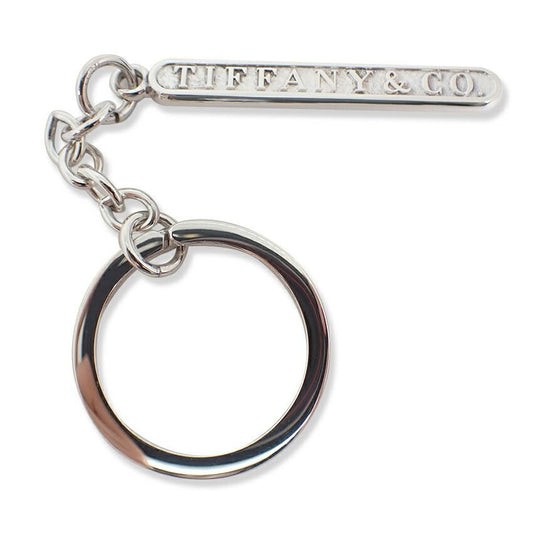 Tiffany & Co 925 Logo Bar Key Ring