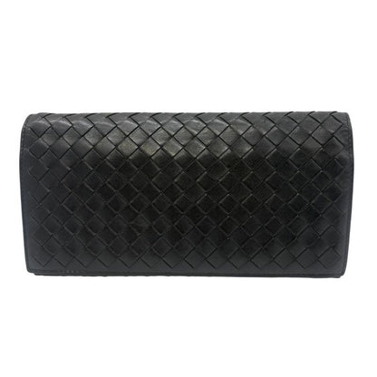3199 Bottega Veneta Long Wallet 156819 Black Preowned Men's Folded Wallet
