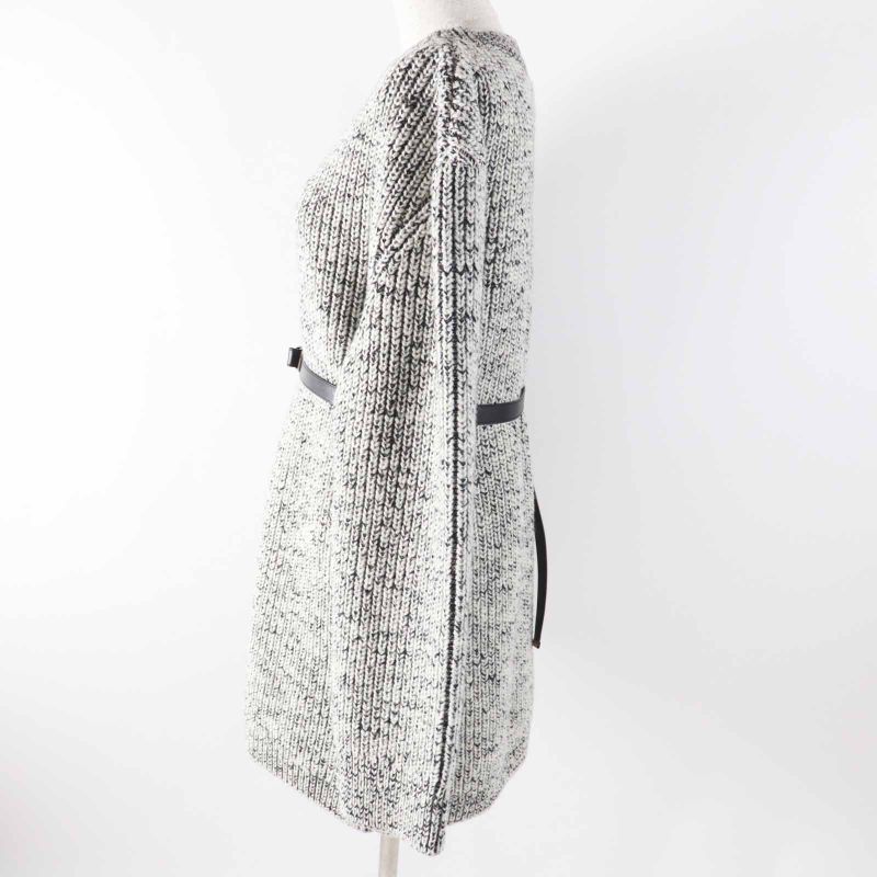 Louis Vuitton 23AW Wool Cotton Leather Belted Patched Long Sleeve Mixed