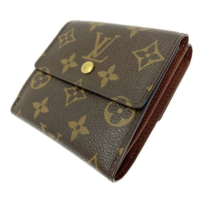 Louis Vuitton M61654 Monogram PVC Portefeuille Elise Brown 403621 Folding Wallet