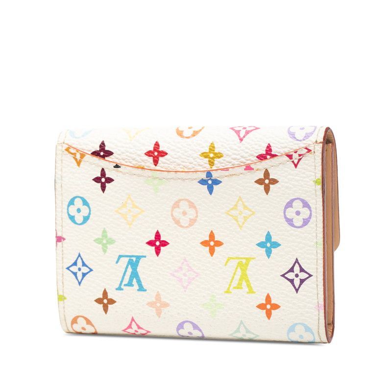 Louis Vuitton Monogram Multicolor Portmonnaie Cosy M60006 Bronze White PVC