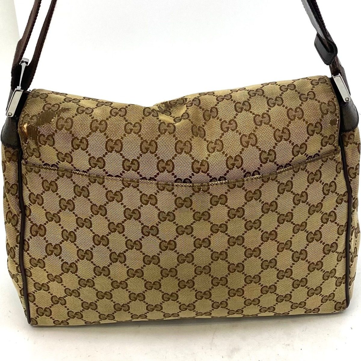 Gucci Shoulder Bag GG Canvas Messenger Brown — view 2