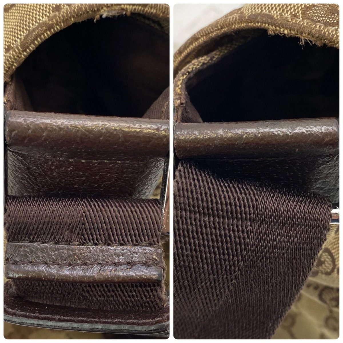 Gucci Shoulder Bag GG Canvas Messenger Brown — view 6