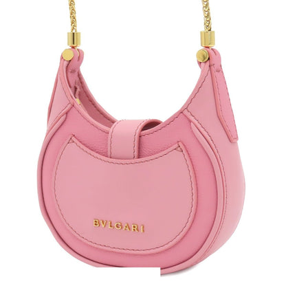 Bvlgari Serpenti Ellipse Mini Pink Gold Leather Micro Shoulder Bag — view 2