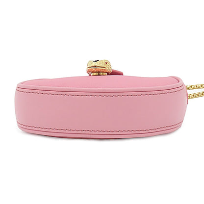 Bvlgari Serpenti Ellipse Mini Pink Gold Leather Micro Shoulder Bag — view 3