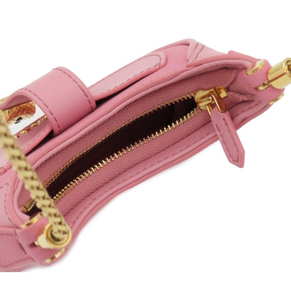 Bvlgari Serpenti Ellipse Mini Pink Gold Leather Micro Shoulder Bag — view 4