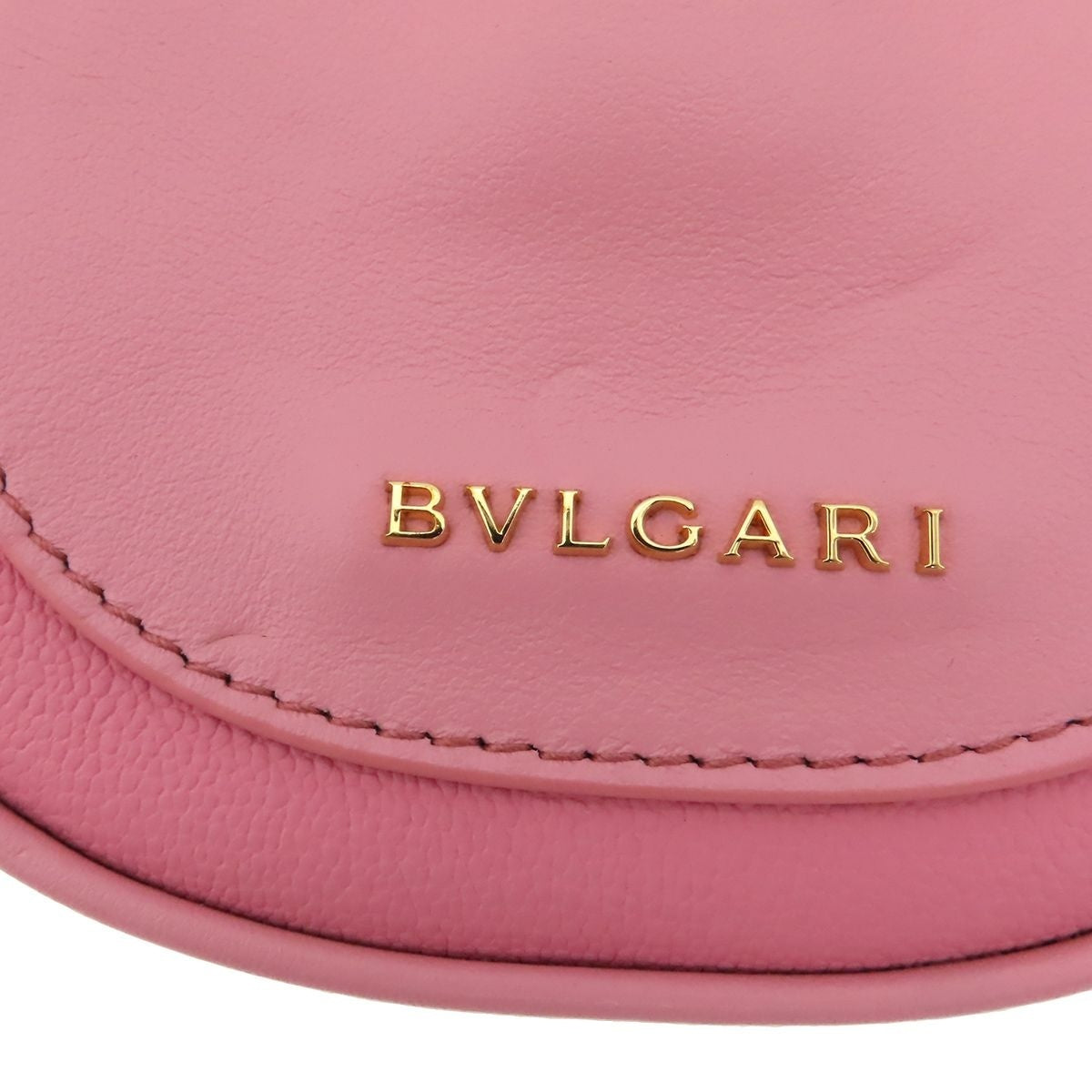 Bvlgari Serpenti Ellipse Mini Pink Gold Leather Micro Shoulder Bag — view 6