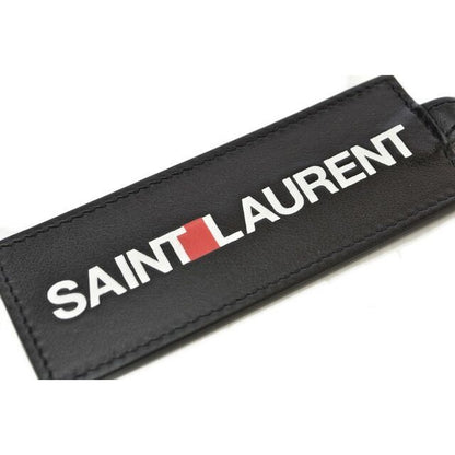 Saint Laurent Key Ring Holder YSL Logo Black — view 4