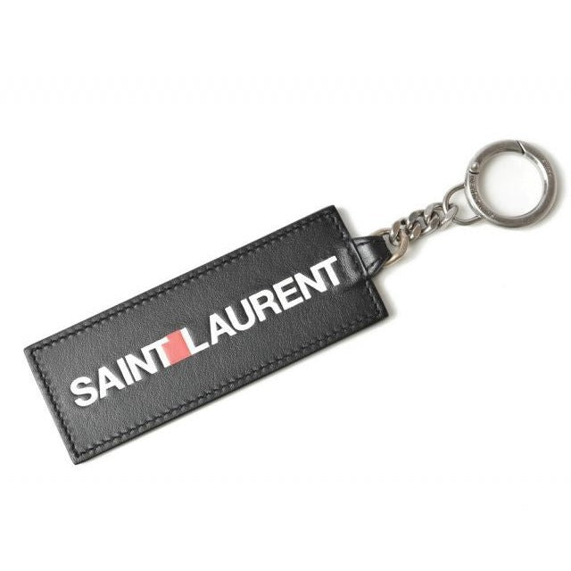 Saint Laurent Key Ring Holder YSL Logo Black