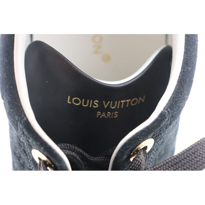 Louis Vuitton Monogram Time Outlines Leather Suede Sneakers — view 11